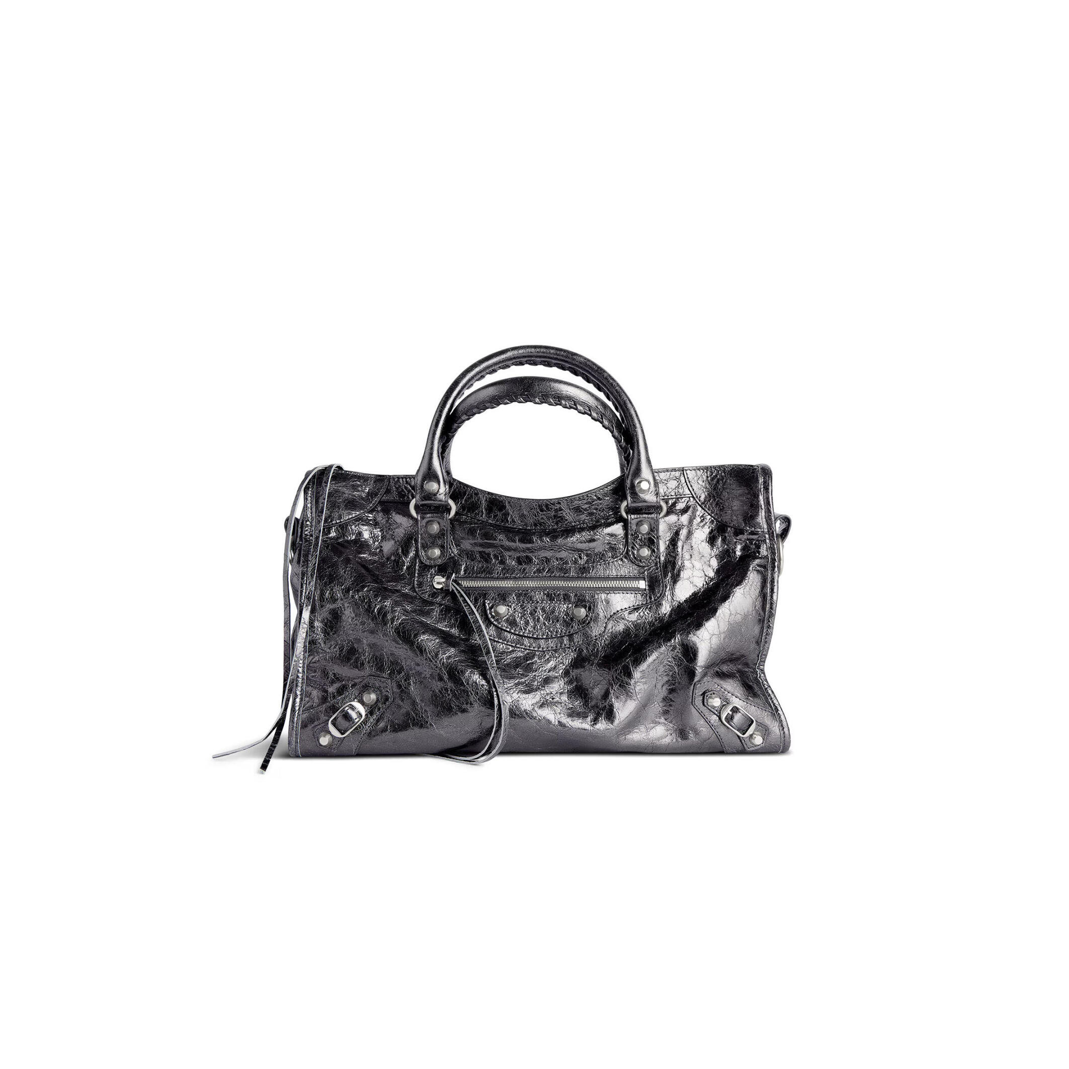 Ba1en*iaga women''s le city bag medium in steel grey 7977862aa9r1314 (37*23.4*14.9cm)